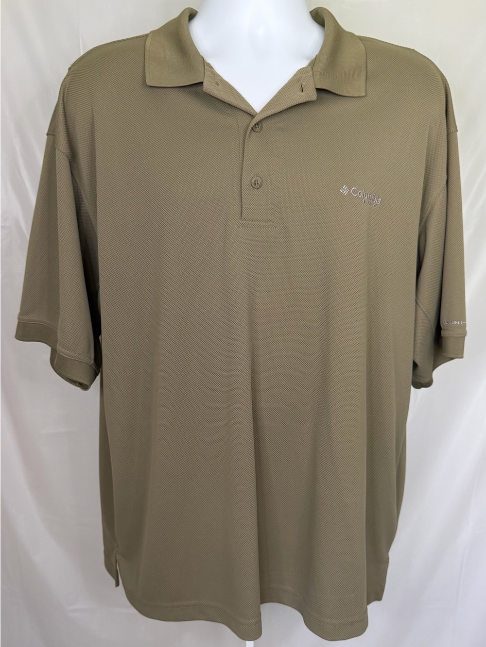 Columbia PFG Omni-Shade Performance Polo Shirt Olive Green Large